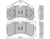 CIFAM 822-935-0 Brake Pad Set, disc brake